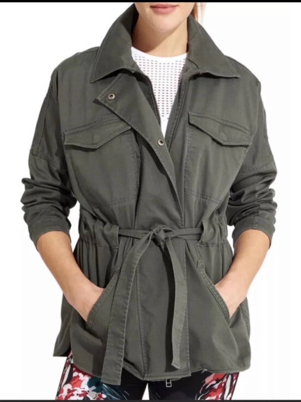 Derek Lam 10 Crosby x Athleta Greenwich Jacket in Jasper Size Small